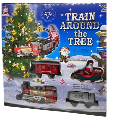 Trenino Elettrico Con Suono Treno Agganciabile su Albero Di Natale Decorazioni