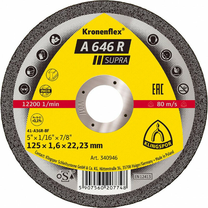 

Un Corte De Disco 646 Gekr R 230X19Mm. Klingspor