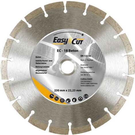 Trennscheibe Diamant EC-18 125x1,9x10x22,23mm CEDIMA