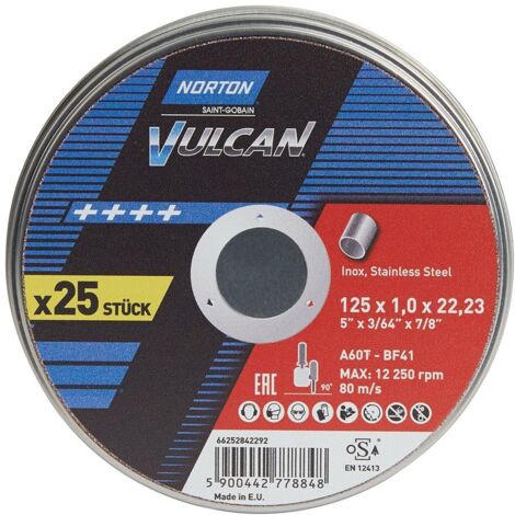 Trennscheibe Dose 25x Vulcan Inox 125x1,0mm