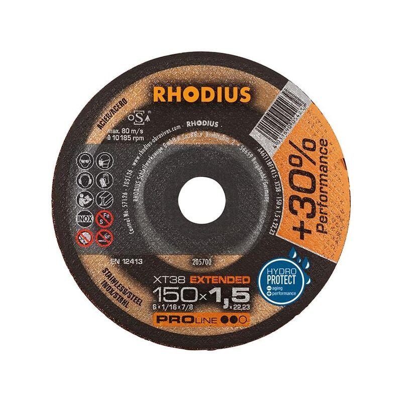 Rhodius - XT38, 25 Stück, 150 x 1,5 mm, Trennscheibe