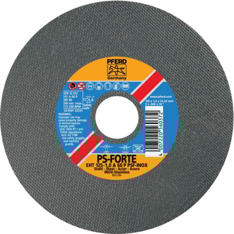 RÜGGEBERG GMBH & CO. Trennscheibe gerade A60PPSF-INOX 125x1mm PFERD