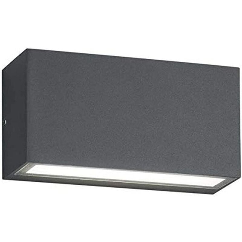 Applique extérieure étanche bi-directionnelle anthracite Trio Trent