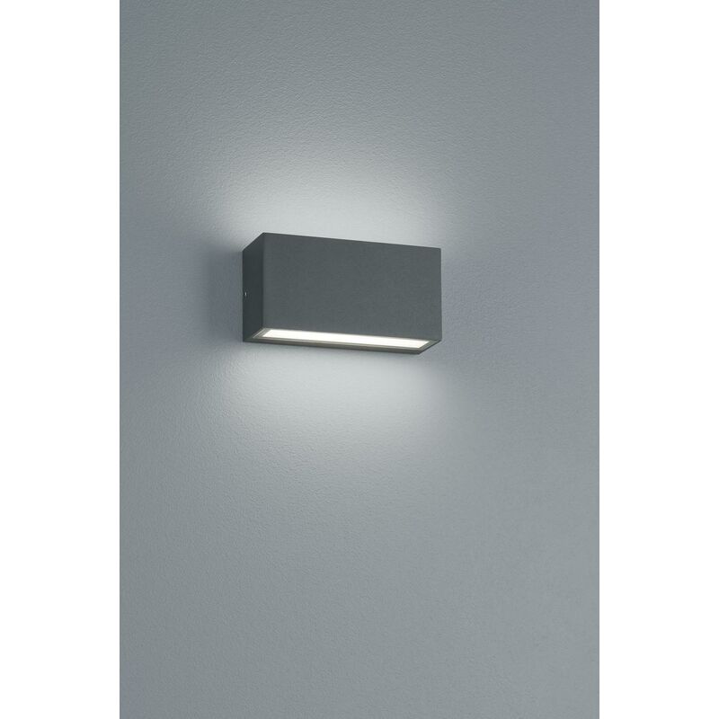 Image of Italia trent applique led bidirezionale 10w luce calda 3000k colore antracite 226960242 - Trio Lighting