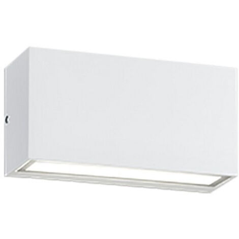 Trent Led Aplique Rectangular IP65 Blanco Doble Luz Trio Lighting