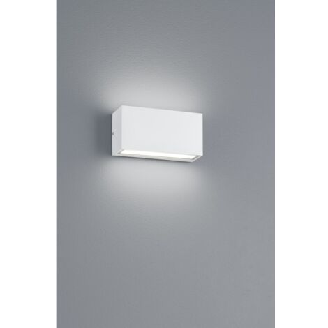 Trent Led Rechteckige Wandleuchte IP65 Weiße Doppellicht-Trio-Beleuchtung