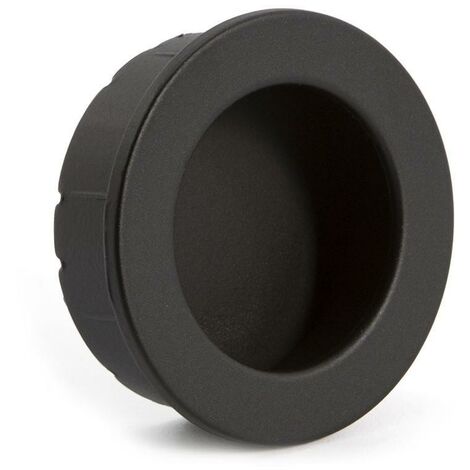 TRENTADUE tirador embutir zmk kona ø35 d40 negro mate , El modelo Kona de Trentadue es un tirador de embutir diseñado para ofrecer una estética minimalista sin renunci