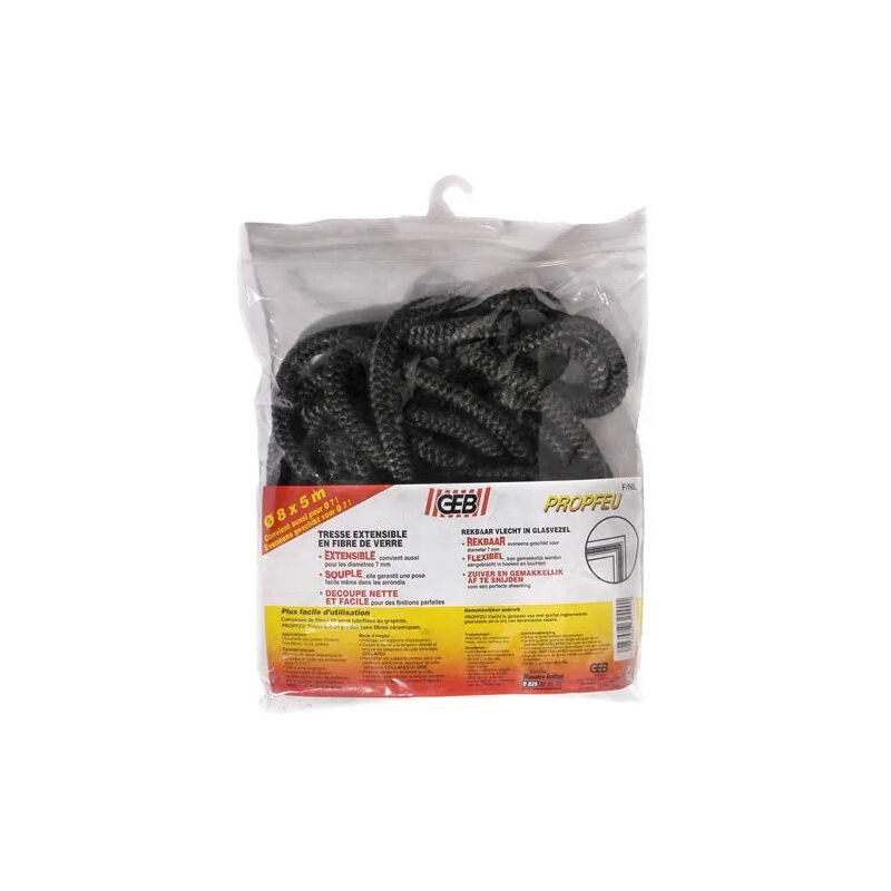 

Trenza de fibra de vidrio para la puerta de la caldera: D.7/8mm - L.5M