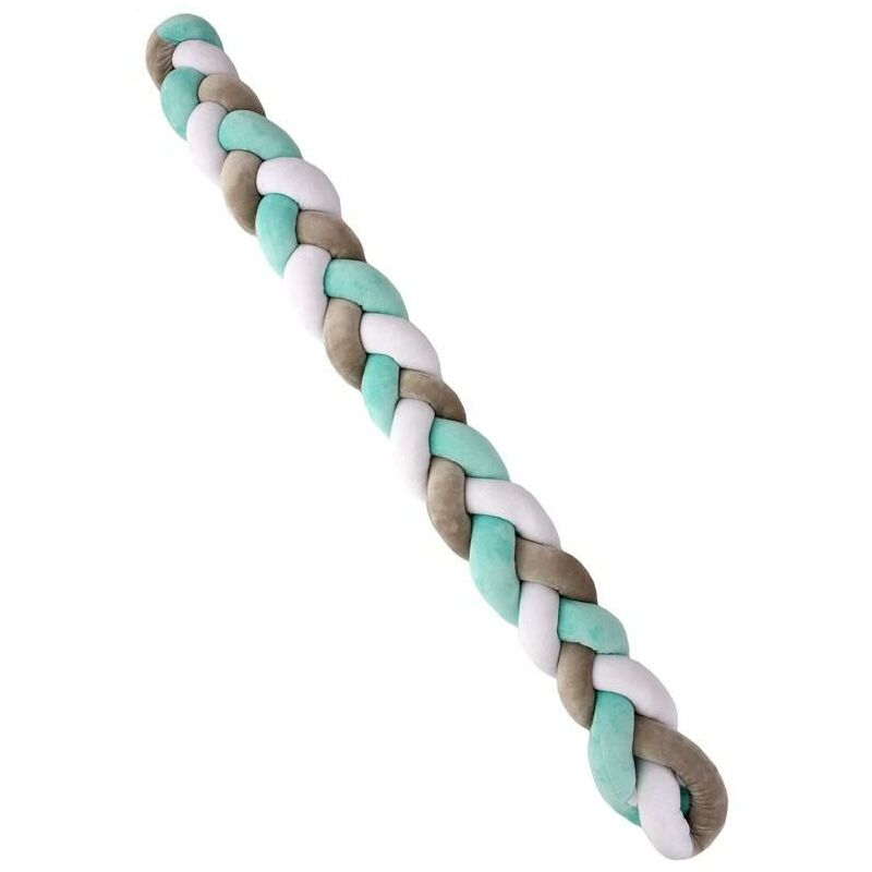 

Plastimyr - Trenza protector de cuna Twist 200 cm Mint