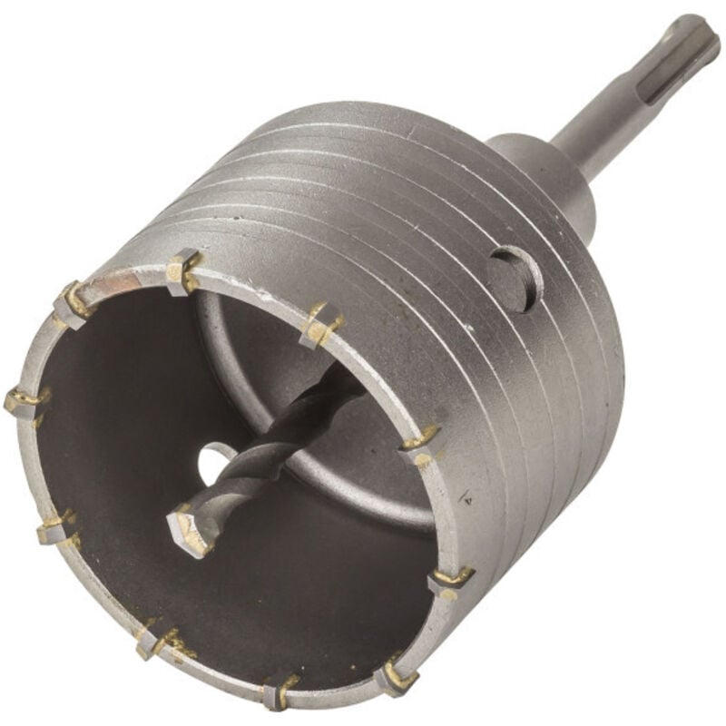 Dema - Trépan 80 mm et foret de centrage carbure 6 pans haute vitesse