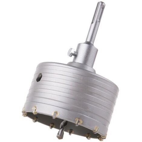 Trépan carbure SDS+ pour béton 100 mm – Foret de guidage intégré – Plaquettes SK carbure fritté – Perçage précis et efficace