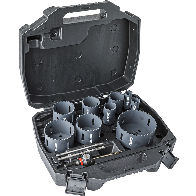 Erko - Trépan carbure tungsten-k coffret 9DIA 22-102MM