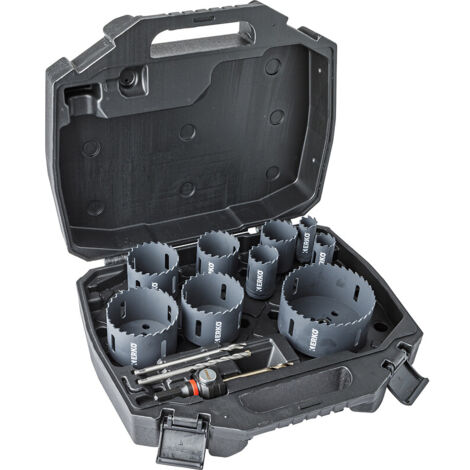 Trépan CARBURE TUNGSTEN-K COFFRET 9DIA 22-102MM - ERKO