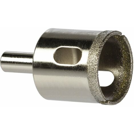 Trépan couronne diamantée 35 mm – Pour carrelage, céramique, marbre et verre – Profondeur de coupe 30 mm – Emmanchement cylindrique – Scid