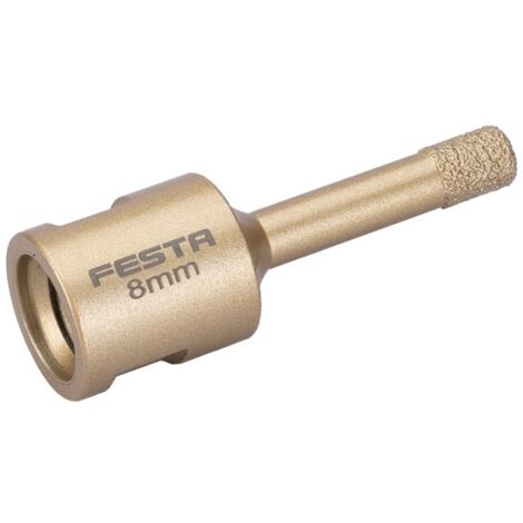 Trépan diamanté 8mm pour meuleuse avec filetage M14 - Usage professionnel