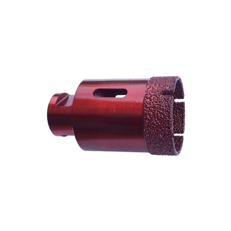 Diamwood - Trépan diamanté à sec avec technologie brasée - 1 unité - Dimensions d. 27 mm, Ht. 70 mm, Lt. 70 mm - Épaisseur 15 mm - M14 - Parfait pour