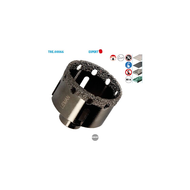 Leman - Trépan diamanté M14 grès cérame Expert ø 6mm