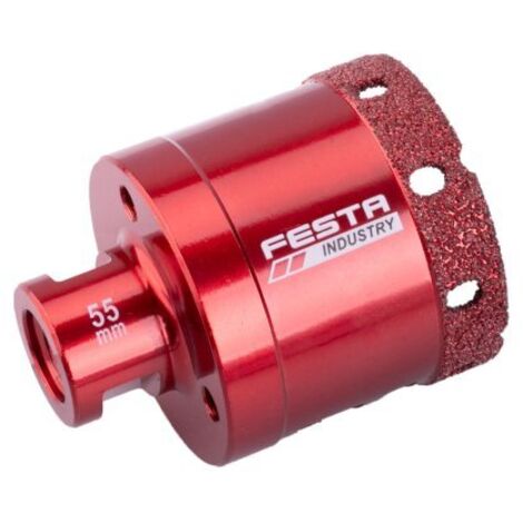 Trépan diamanté pour meuleuse avec filetage M14 - Diamètre 55mm - Série INDUSTRY