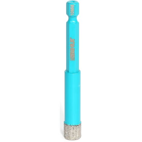 Trépan diamanté tête hexagonal pour perceuse BIHUI By PAVILIFT 10 mm