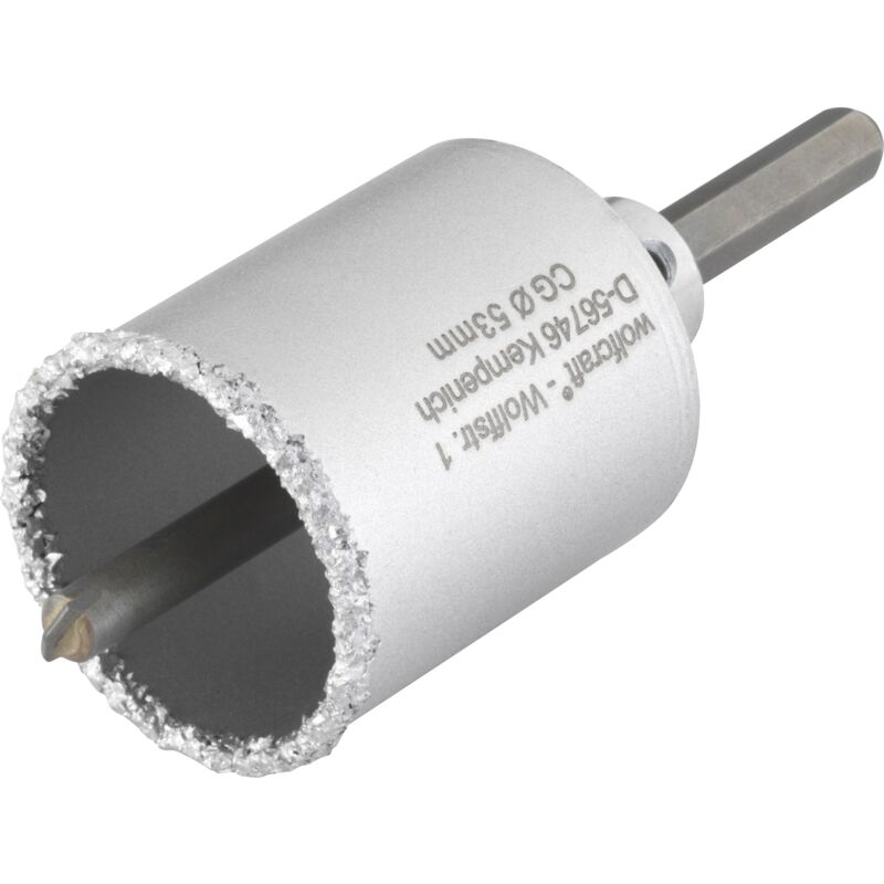 wolfcraft - Trépan à concretion de CT pour Maçonnerie - Diamètre 53 mm - Profondeur de coupe 55 mm, Foret Centreur - réf. 3895000