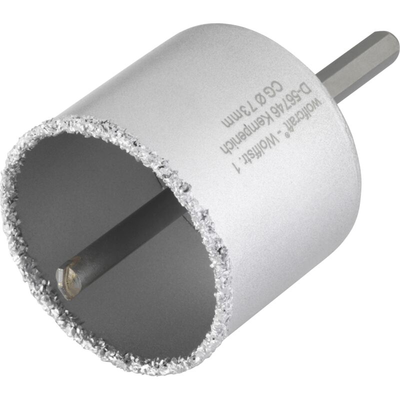 Wolfcraft - Trépan à concretion de ct pour Maçonnerie - Diamètre 73 mm - Profondeur de coupe 55 mm, Foret Centreur - réf. 3897000
