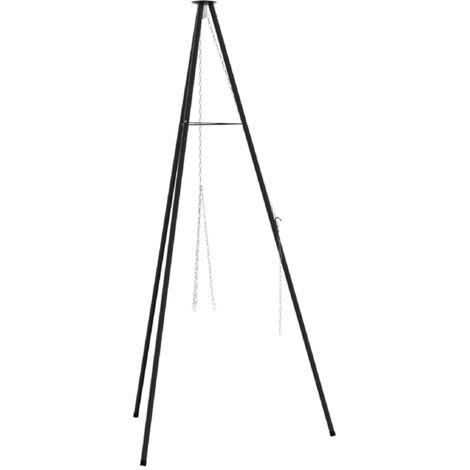 Trépied de Feu de Camp Noir 92 x 92 x 151.5 cm Acier CFW893226