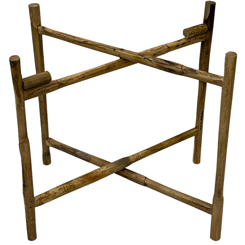 Trépied en bambou pour plateau Jali 50 x 46 x 42 cm