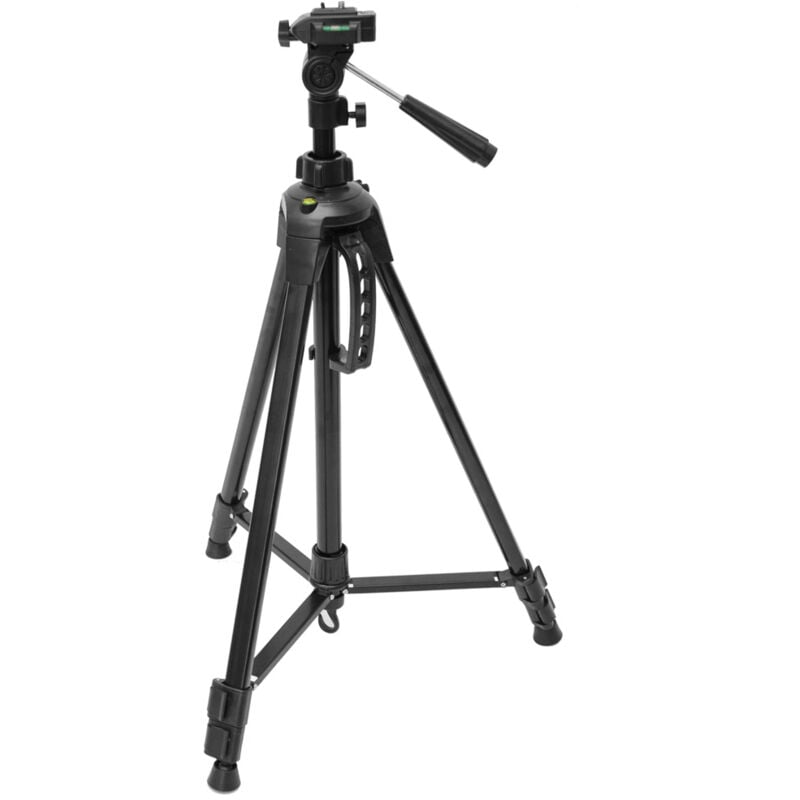 Eyepower - Trépied support pour appareils photo caméras vidéo caméscopes Hauteur ajustable 61 - 160 cm Tête 3 voies Portable Sac de transport inclus