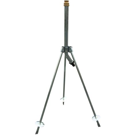 Trépied métal pro réglable jusqu'à 95 cm – Écartement des pieds 90 cm – Entrée mâle 26x34 – Sortie mâle 20x27 – Racoexpert