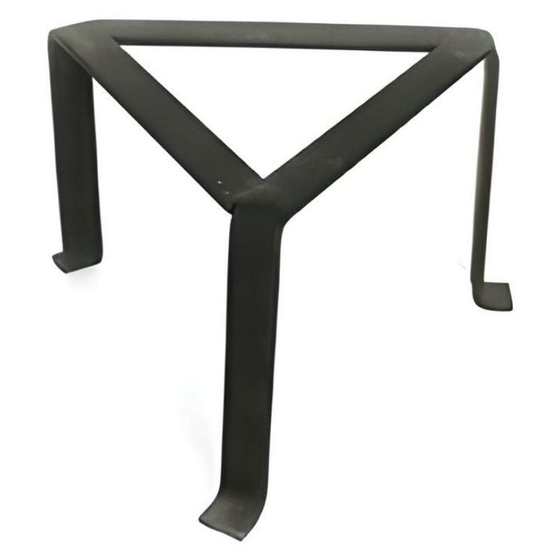 Visiodirect - Trépied pour cheminée feux triangulaire en fer forgé coloris Noir - Hauteur 17 x Côté 25 cm