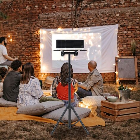 Trépied pour Projecteur à Hauteur Réglable 70-118,5CM Support Videoprojecteur pour Projecteur d'Ordinateur Portable Convient aux Bureau Maison CW8618 Maison Chic