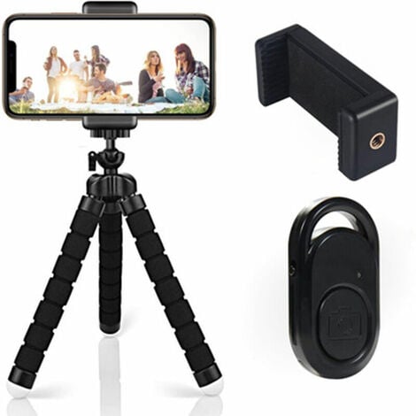 AuyKoo Télécommande sans Fil Bluetooth Perche Selfie Trépied Compatible  avec Gopro Hero 11 10 9 8 Black GoPro Max avec Téléphone Portable iPhone 13  12 Pro : : High-Tech