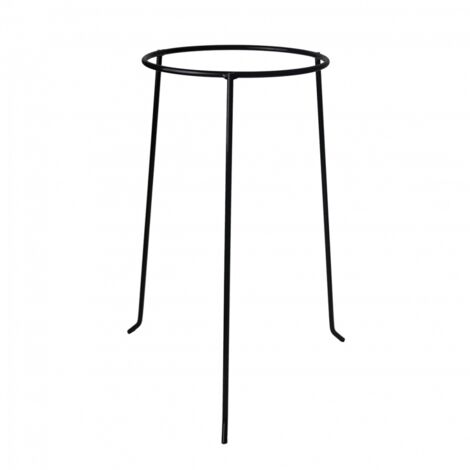 Ac-Deco – Pied pour pot de fleur noir – Hauteur 50 cm – Longueur 29,7 cm – Largeur 30,5 cm – Support élégant pour décoration intérieure et extérieure