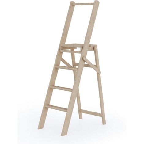 Treppe Hocker aus Buchenholz 4 Stufen mod.WOODY PLUS COLOMBO