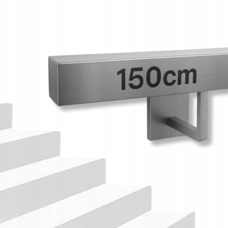 Treppengeländer - 150 cm - Edelstahl - Modernes Design - Strapazierfähig und elegant