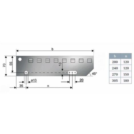 Treppenstufe EP, 600x240 mm, verzinkt