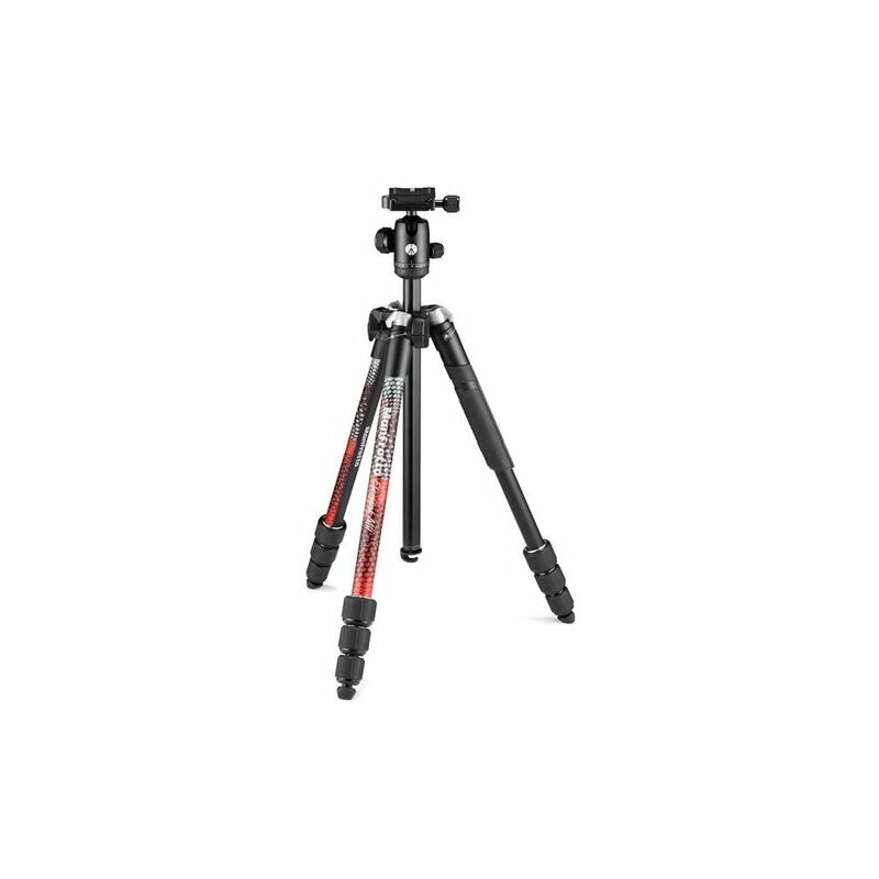 Image of Manfrotto - Perfetto Per Appassionati e Fotografi Esordienti Che Usano Fotocamere Compatte, Csc e Dslr, Il Element Mii Rosso In Alluminio è Leggero e