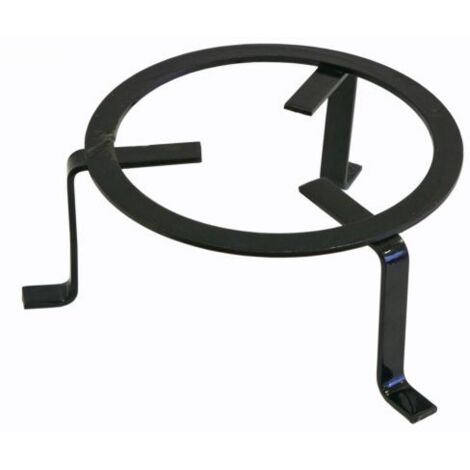 Treppiedi Portalegna Per Camino In Acciaio Piatto 35x15 Cm Tondo Peso Kg 1,85