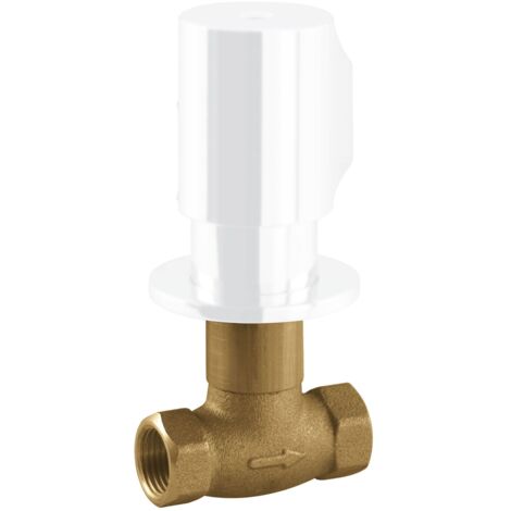TRES 06115501BM Llave de Paso Empotrada Color Blanco Mate - ref: 06115501BM