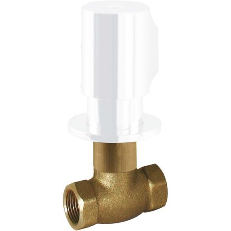 TRES 06151101BM Llave de Paso Empotrada Color Blanco Mate - ref: 06151101BM