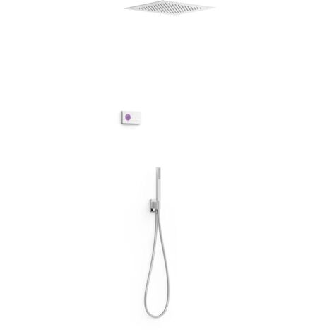 TRES 09286552 SHOWER TECHNOLOGY Kit Grifo Electrónico de Ducha Termostático Empotrado Cromo - ref: 09286552