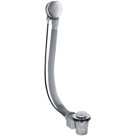 TRES 13453410 Desagüe Automático Bañera Con Rebosadero Tapón Ø43 mm Cromo - ref: 13453410