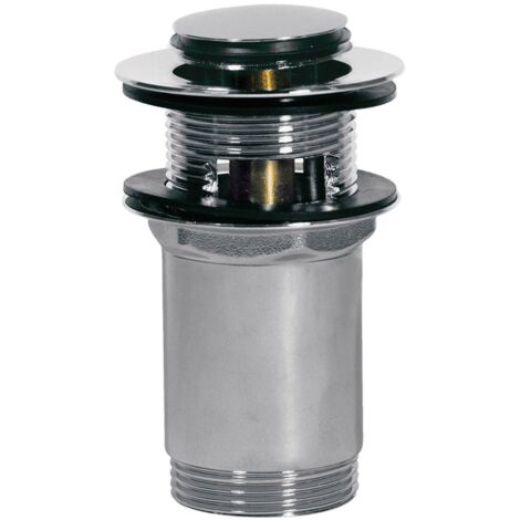TRES 13454110 Válvula Clic Clac Lavabo con Rebosadero Tapón Ø 37 mm Cromo - ref: 13454110