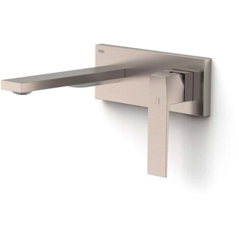 TRES 20230031AC SLIM Pieza Vista para Cuerpo Empotrado De Lavabo Color Acero - ref: 20230031AC