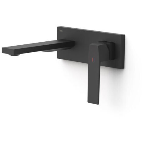 TRES 20230031NM SLIM Pieza Vista para Cuerpo Empotrado De Lavabo Color Negro Mate - ref: 20230031NM