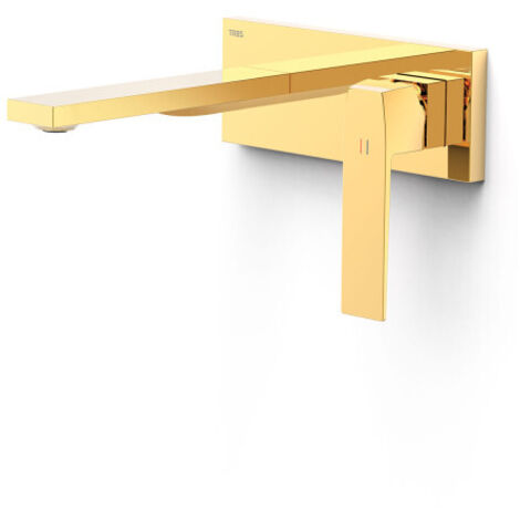 TRES 20230031OR SLIM Pieza Vista para Cuerpo Empotrado De Lavabo Color Oro 24K - ref: 20230031OR