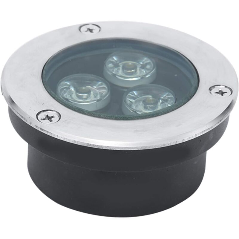 Très Mince Spot led Piscine Encastrable Terrasse de Jardin 3W Spot led Exterieur Pelouse, Éclairage (Color : White, Voltage : 220V)
