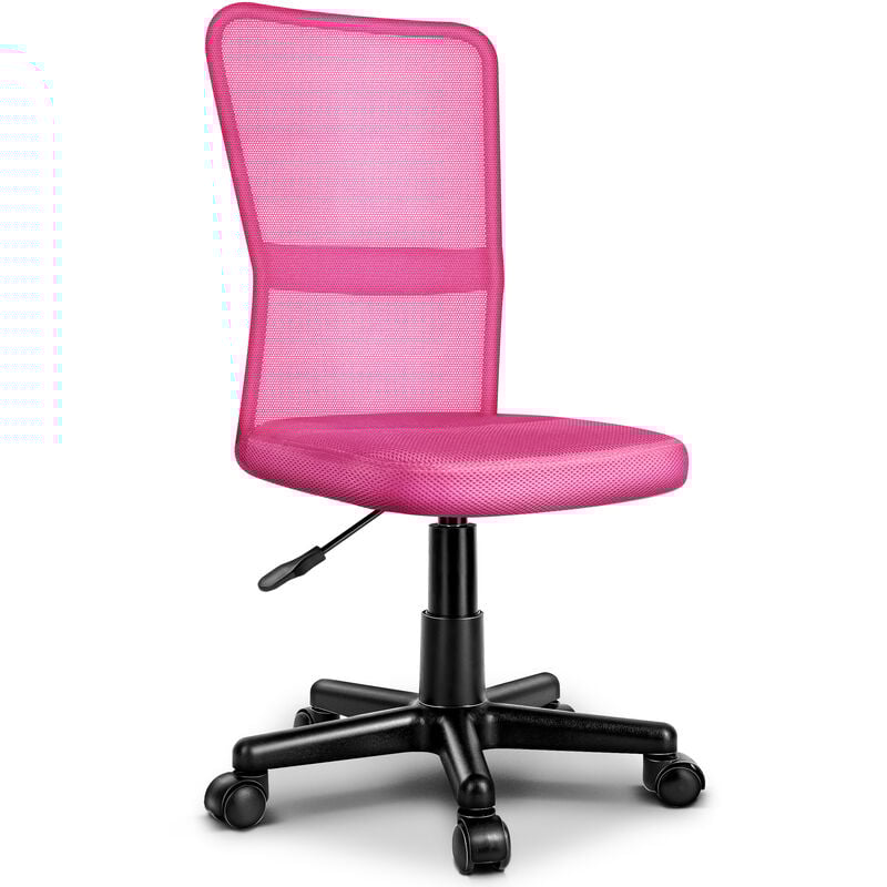 Chaise de bureau rose, Fauteuil de bureau - Hauteur Réglable - Pivotante - Tresko
