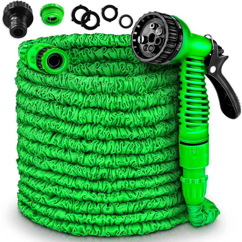 

® Manguera flexible de jardín extensible con 7 en 1 Pistola de Riego (45 m) - Tresko