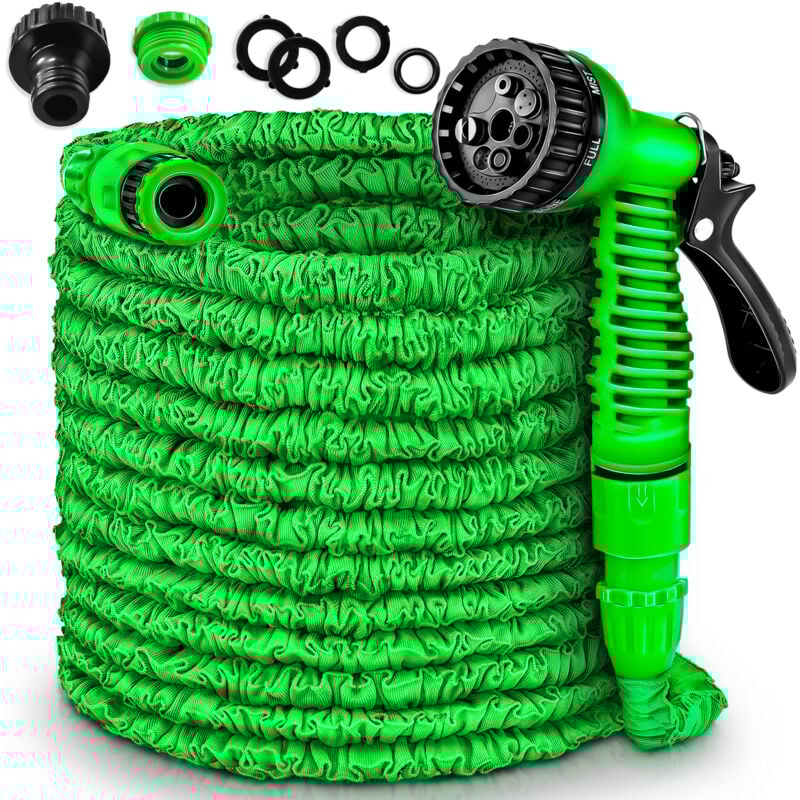 

TRESKO® Manguera flexible de jardín extensible con 7 en 1 Pistola de Riego (30 m)